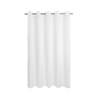 River Dream No Hook Fabric Shower Curtain TPU Lining, White, 71x74