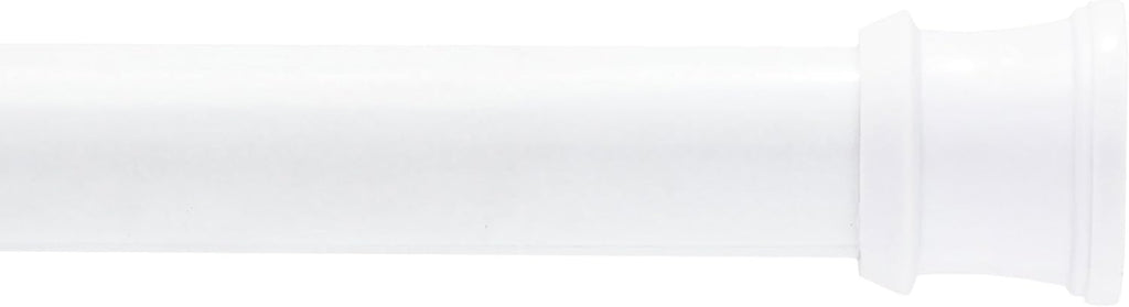 Kenney KN609C/10 Twist & Fit No Tools Camlock Tension Easy Install Shower Curtain Rod with Non-Slip, Non-Scratch Ends, 42-72" Adjustable Length, White, 1" Diameter Rust Resistant Steel Tube