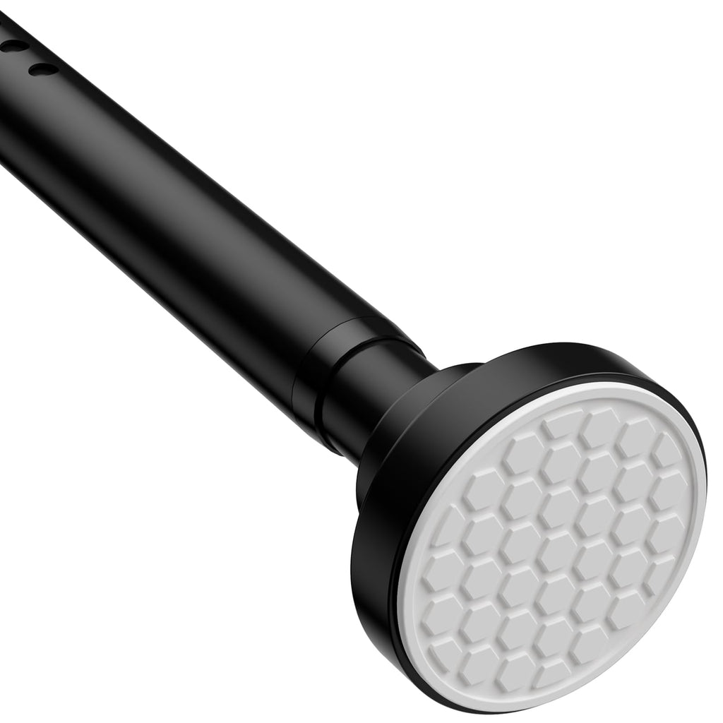 MEXAU Tension Curtain Rod for Windows 45 to 77 Inch, White