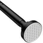 MEXAU Tension Curtain Rod for Windows 45 to 77 Inch, White