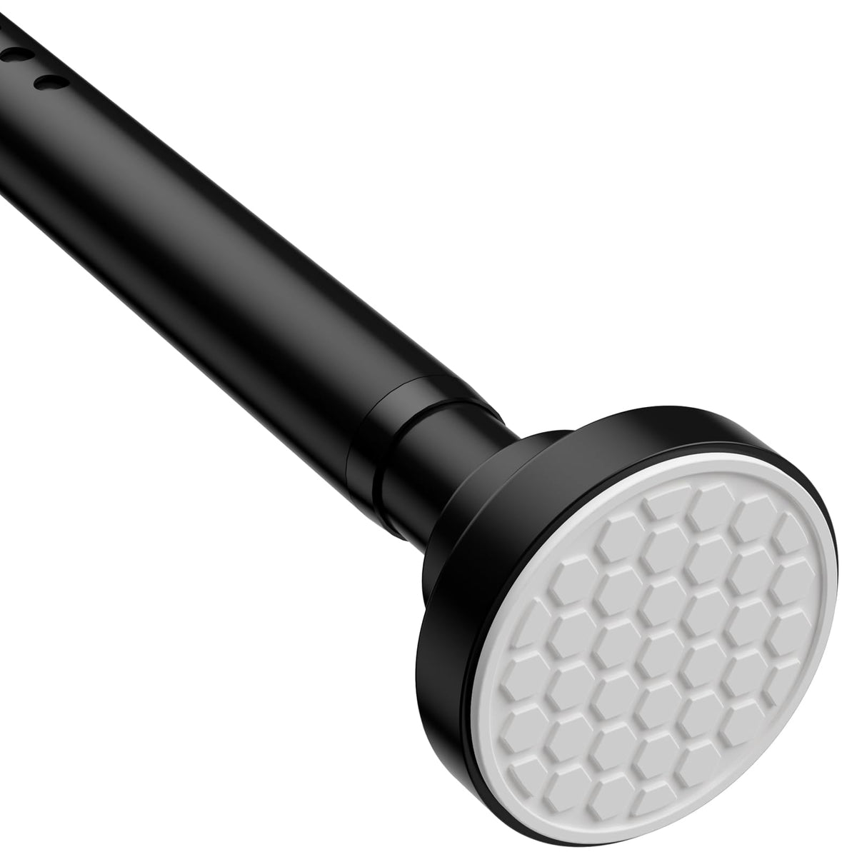 MEXAU Tension Curtain Rod for Windows 45 to 77 Inch, White