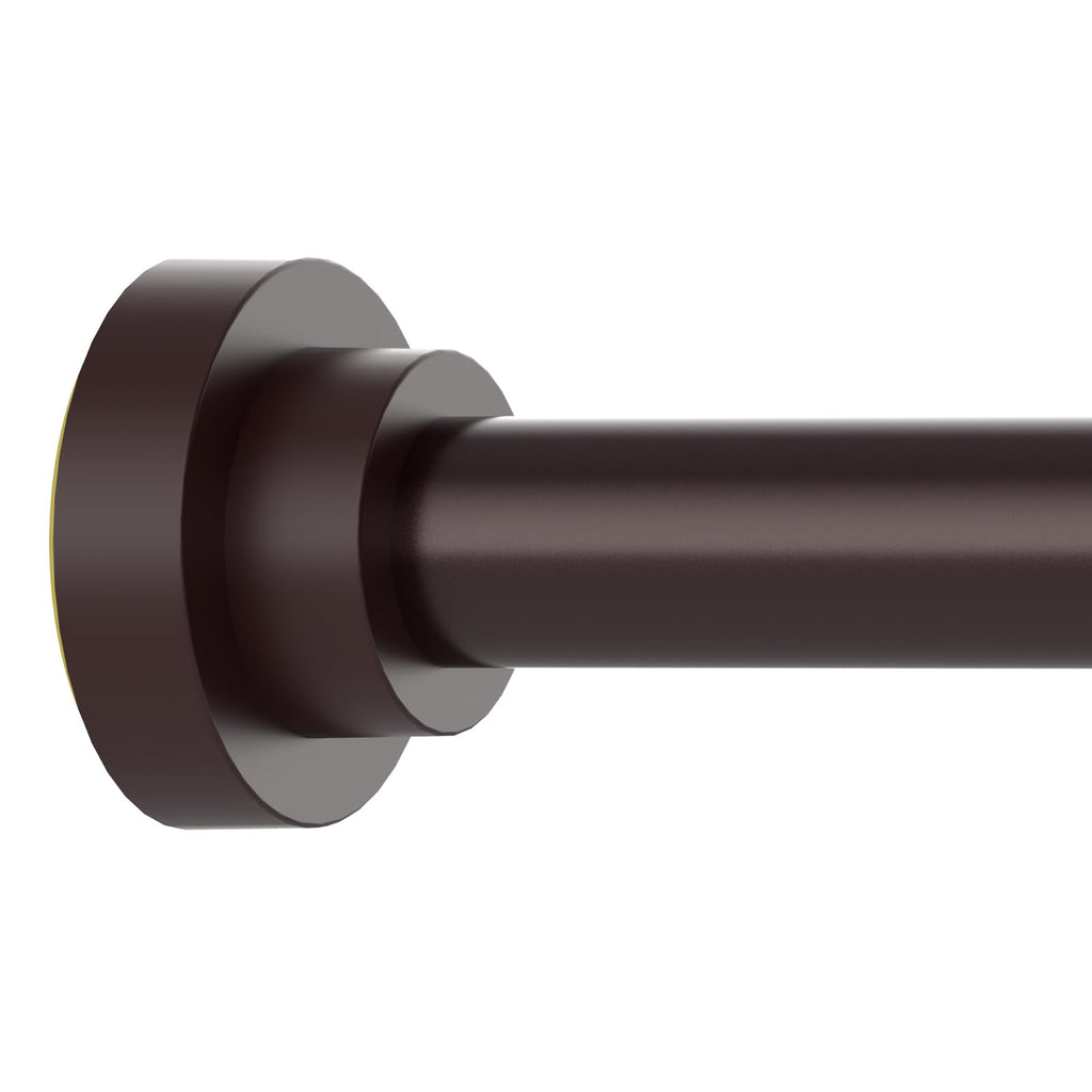 Thestoa Shower Curtain Rod Adjustable 43-78 inch, 1"Diameter Spring Tension Curtain Rod No Drill, Anti-Rust Non-Slip Shower Rod, Black Shower Curtain Rod for Bathroom Tension