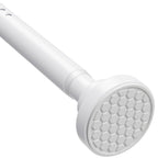 MEXAU Tension Curtain Rod for Windows 45 to 77 Inch, White
