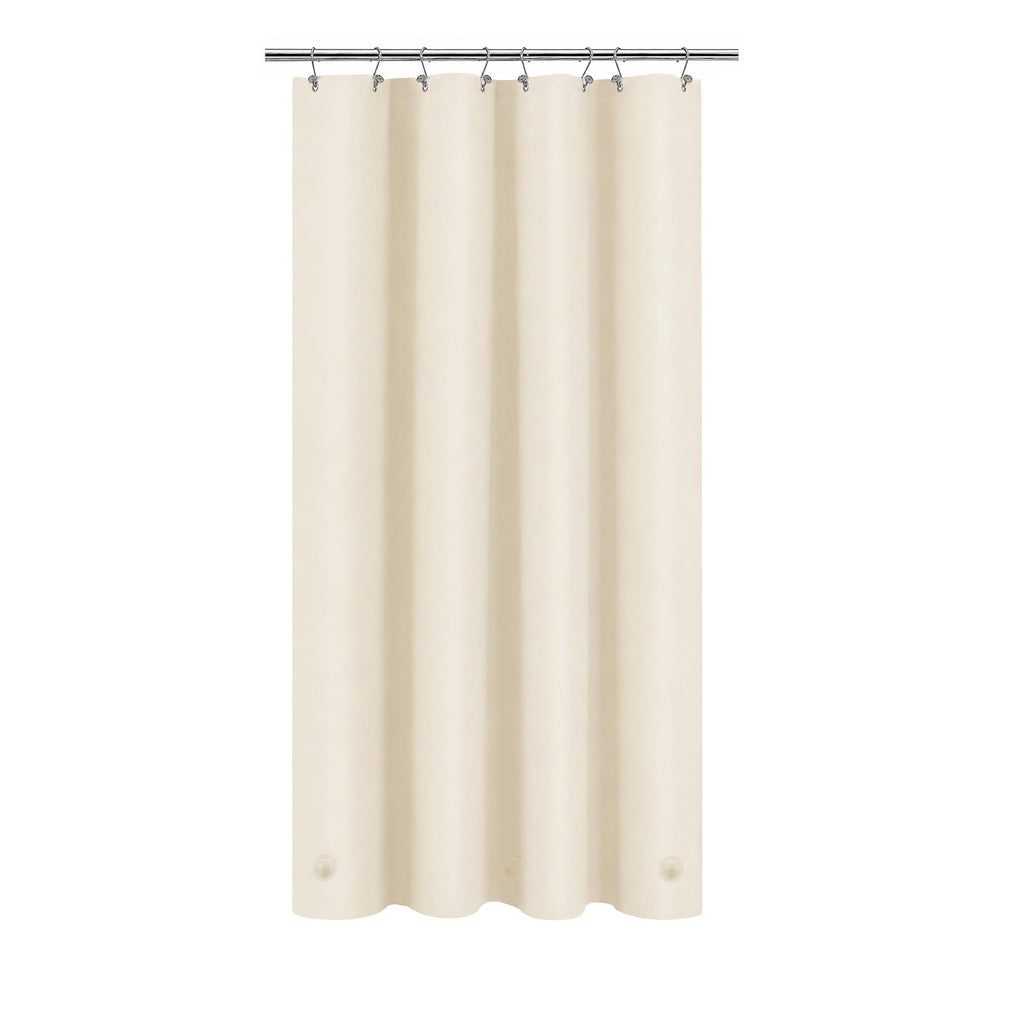 Barossa Design 48 inch Wide Stall Shower Curtain Liner with Magnets, Clear