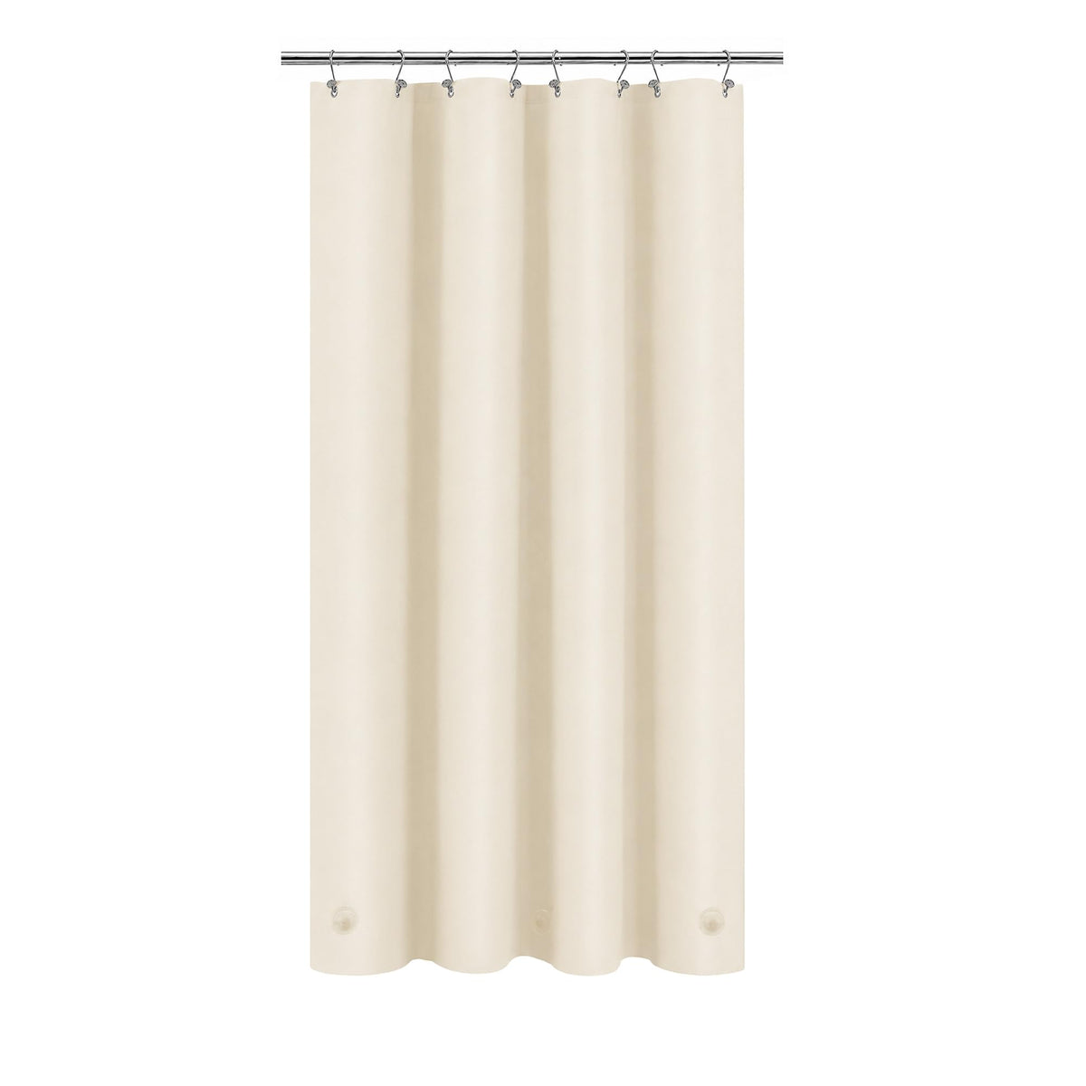 Barossa Design 48 inch Wide Stall Shower Curtain Liner with Magnets, Clear