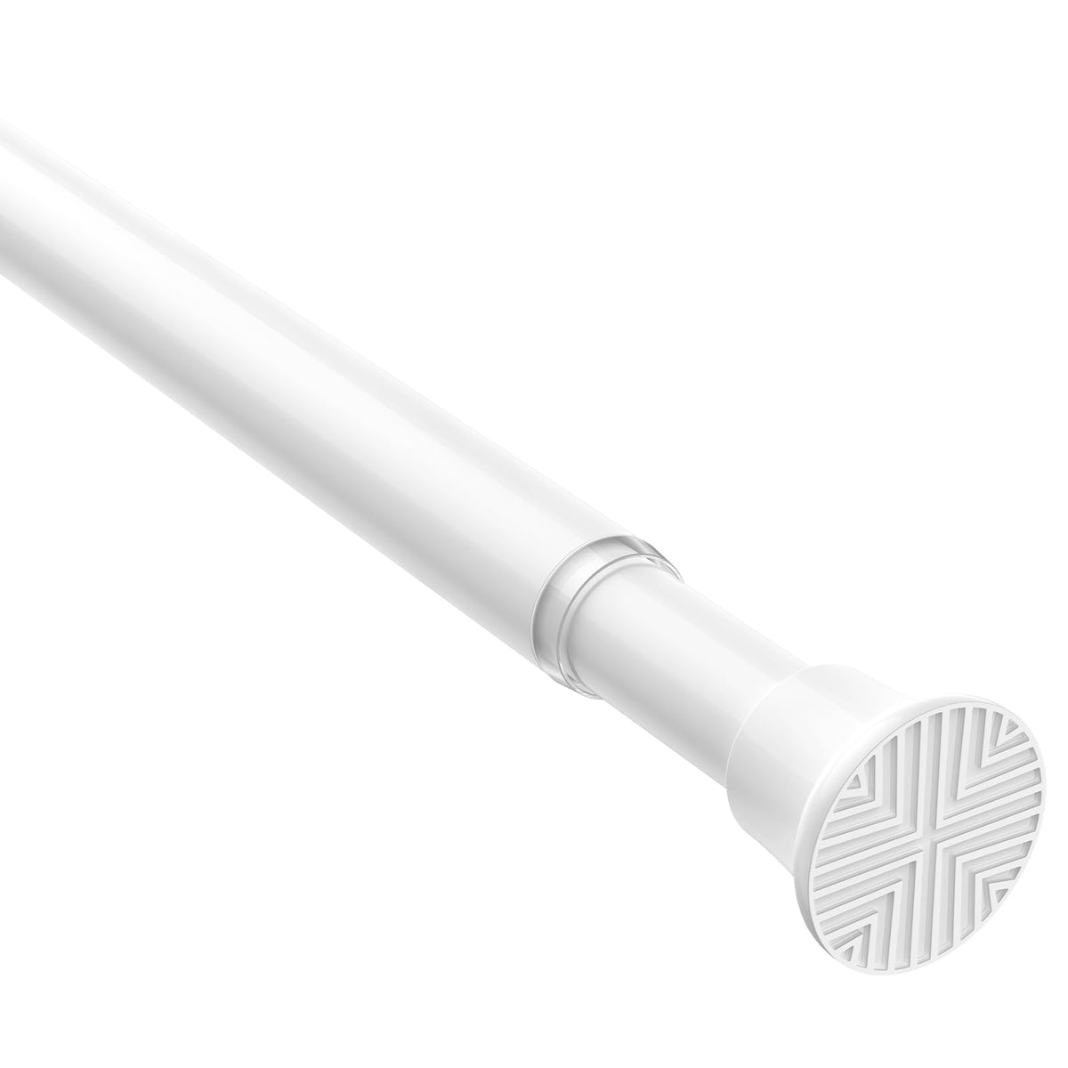 AIZESI Tension Rod 24-46 inch, Tool-Free No Drill Spring Curtain Rod, Black