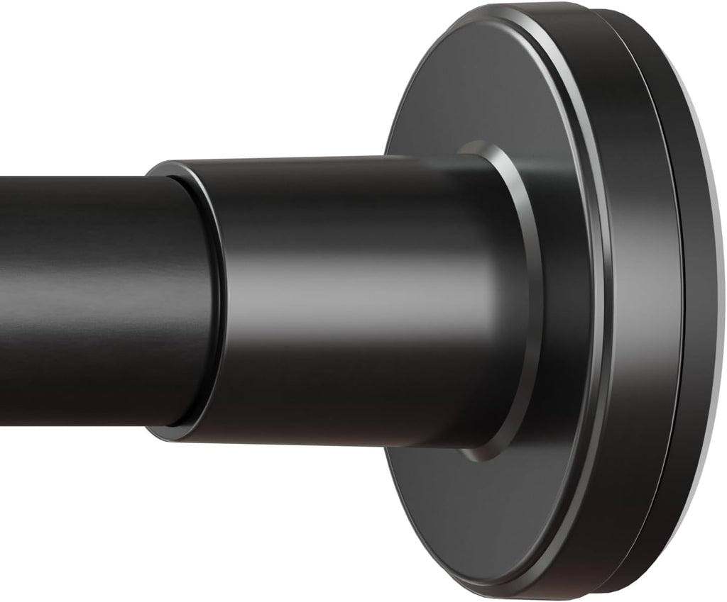 HYSEYY Heavy Duty Shower Curtain Rod,26-80inch Adjustable Tension Rod Black