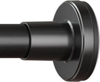 HYSEYY Heavy Duty Shower Curtain Rod,26-80inch Adjustable Tension Rod Black