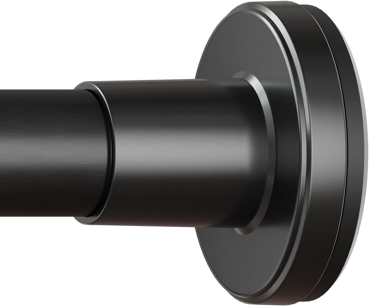 HYSEYY Heavy Duty Shower Curtain Rod,26-80inch Adjustable Tension Rod Black
