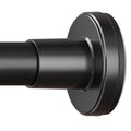 HYSEYY Heavy Duty Shower Curtain Rod,26-80inch Adjustable Tension Rod Black