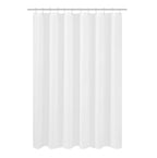 N&Y HOME Fabric Small Stall Shower Curtain Liner Extra Long 36x84, White