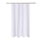 N&Y HOME Fabric Small Stall Shower Curtain Liner Extra Long 36x84, White