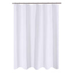 N&Y HOME Fabric Small Stall Shower Curtain Liner Extra Long 36x84, White