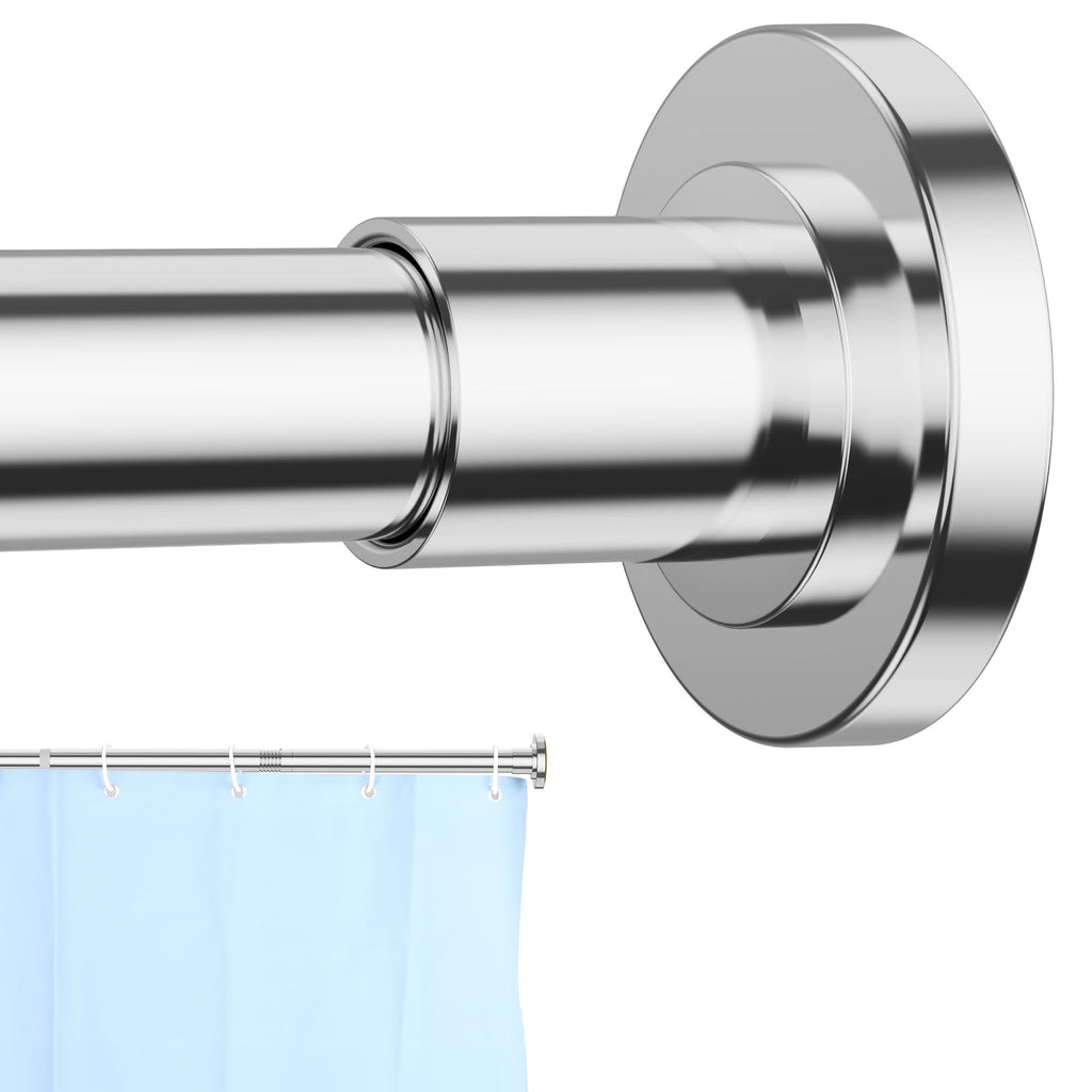 CorkLatta Bronze Shower Curtain Rod 31 to 80 Inch,1 Inch Diameter Adjustable Spring Tension Stainless Steel Telescoping Rod,Easy Install,No Rust