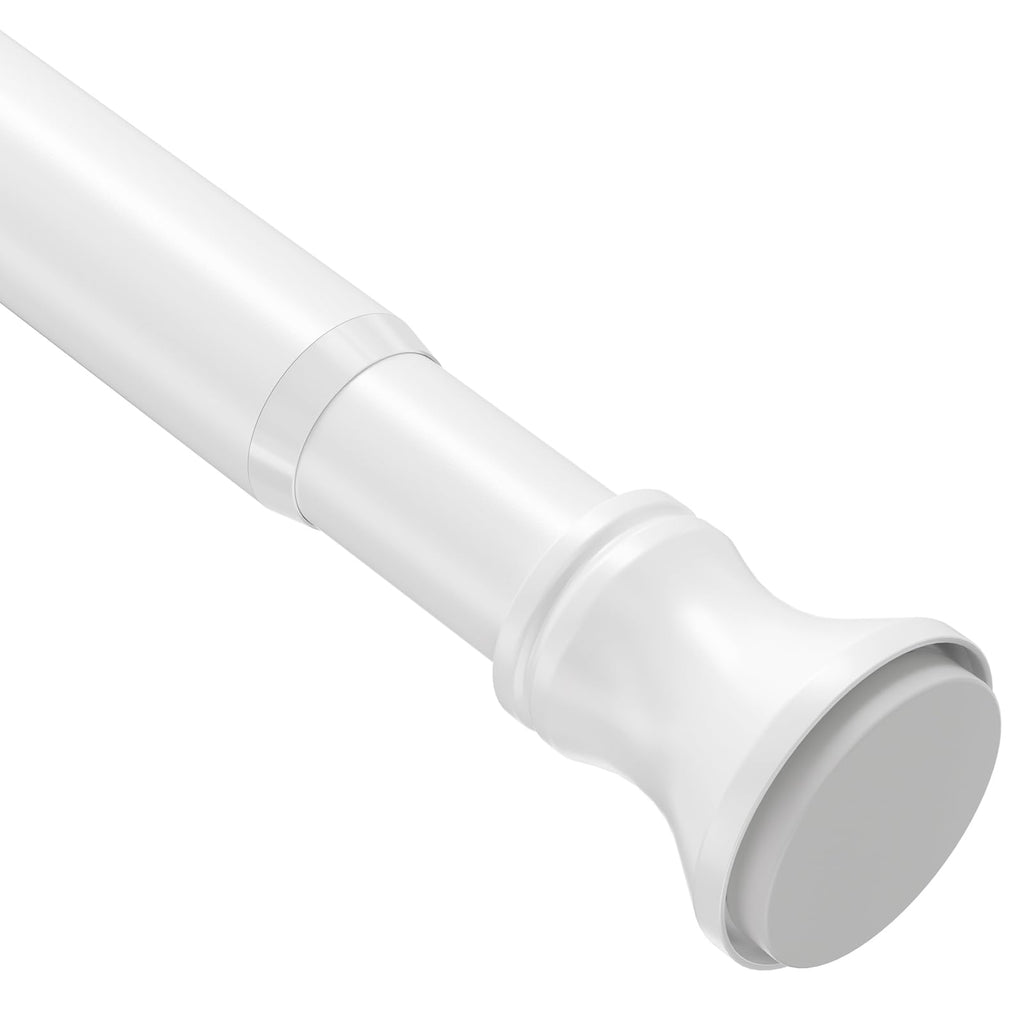 Amazer Spring Tension Shower Curtain Rod, 54-90 Inches Rust-Resistance Tension Curtain Rod Bathroom Rod, Adjustable Shower Curtain Rod No Drill, Nickel
