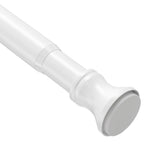Amazer Spring Tension Shower Curtain Rod, 54-90 Inches Rust-Resistance Tension Curtain Rod Bathroom Rod, Adjustable Shower Curtain Rod No Drill, Nickel