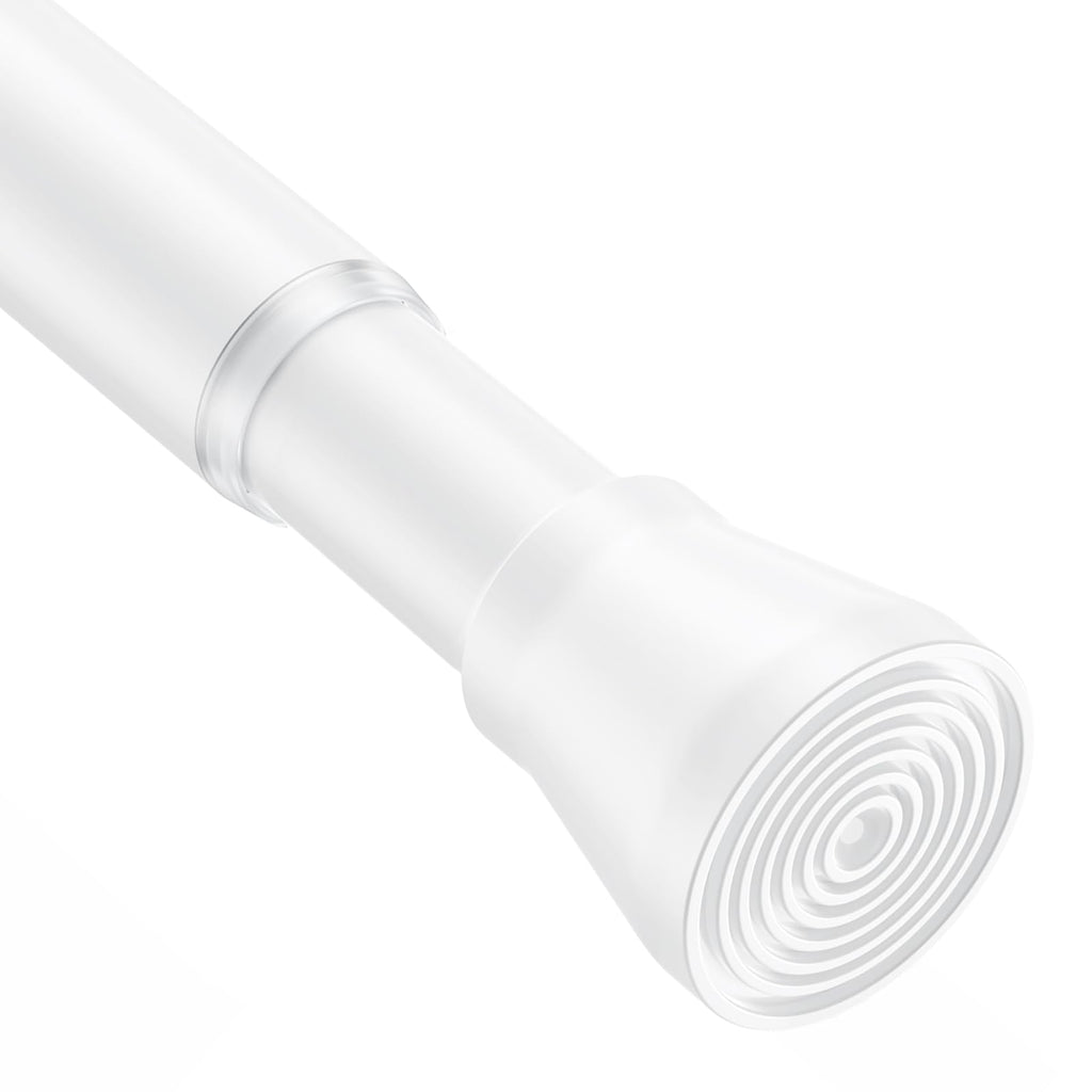 AIZESI 2Pcs Spring Tension Curtain Rods, Adjustable 26-39 Inch, White
