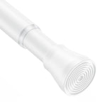 AIZESI 2Pcs Spring Tension Curtain Rods, Adjustable 26-39 Inch, White