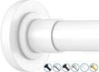 SUNALLY Shower Curtain Rod Adjustable 32-61 in Tension Curtain Rods, White
