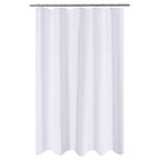 N&Y HOME Fabric Small Stall Shower Curtain Liner Extra Long 36x84, White