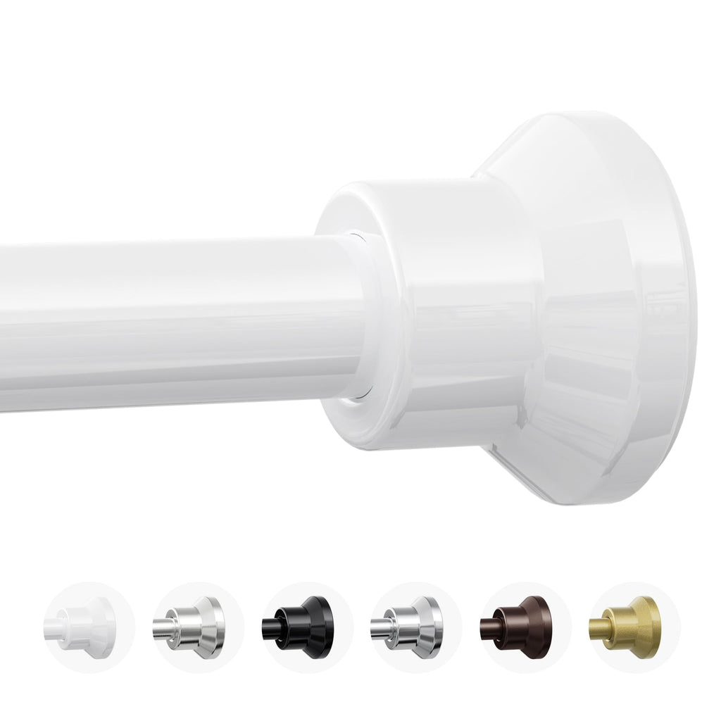 Chrsouly Shower Curtain Rod, 31-76 Inch Adjustable Tension Shower Rod