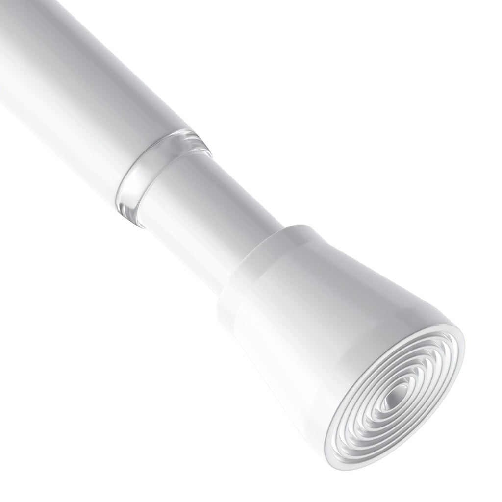 AIZESI 2Pcs Spring Tension Curtain Rods, Adjustable 26-39 Inch, White