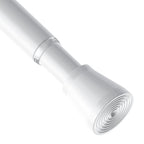 AIZESI 2Pcs Spring Tension Curtain Rods, Adjustable 26-39 Inch, White