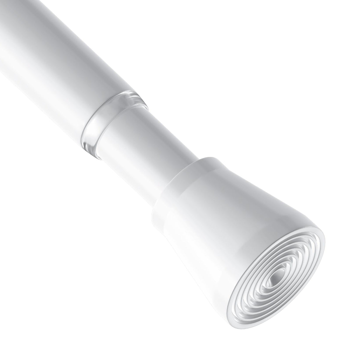 AIZESI 2Pcs Spring Tension Curtain Rods, Adjustable 26-39 Inch, White