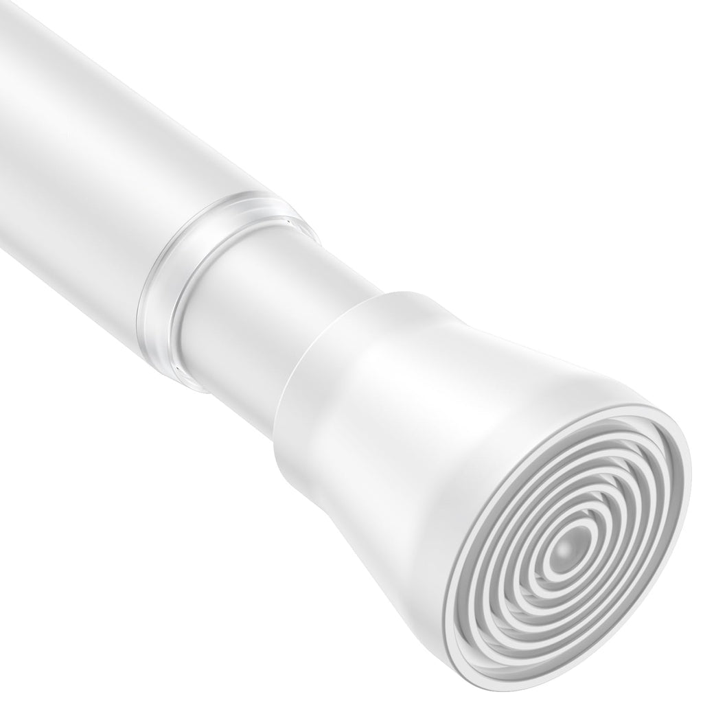 AIZESI 2Pcs Spring Tension Curtain Rods, Adjustable 26-39 Inch, White