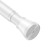 AIZESI 2Pcs Spring Tension Curtain Rods, Adjustable 26-39 Inch, White