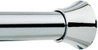 Amazon Basics No Drilling Spring Tension Curtain Rod, Adjustable Length 54-90" Width, Classic Finial, Nickel