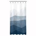 Sunlit Designer Popular Shower Curtain, Ombre Blue Fabric Contemporary Shower Curtains for Bathroom Décor