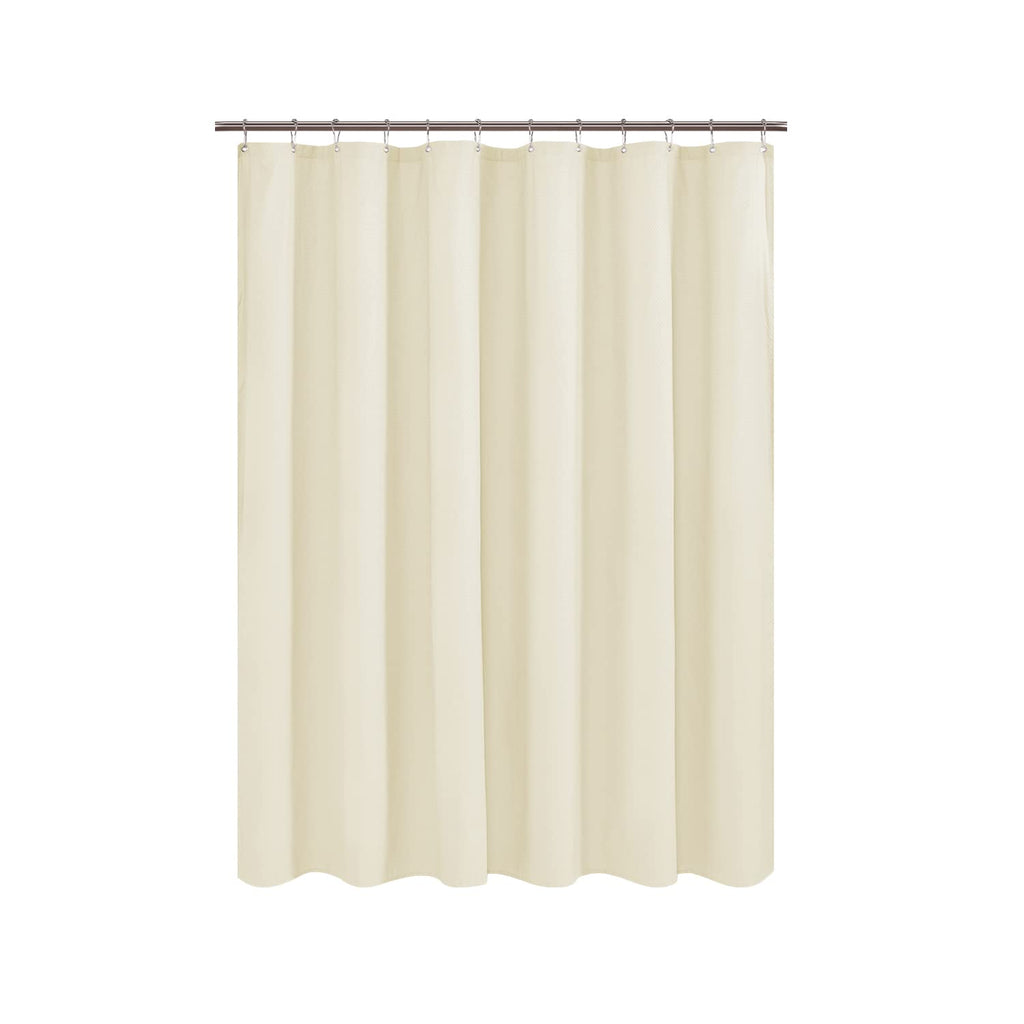Mrs Awesome Embossed Microfiber Shower Curtain Liner 71 x 96, White