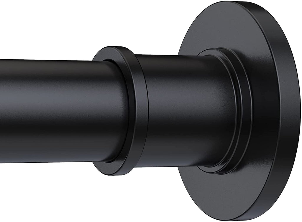 BRIOFOX Industrial Shower Curtain Rod - Rustproof Non-Slip 43-72 Inch 304 Stainless Steel Tension Curtain Rod for Window or Bathroom, Brushed Nickel