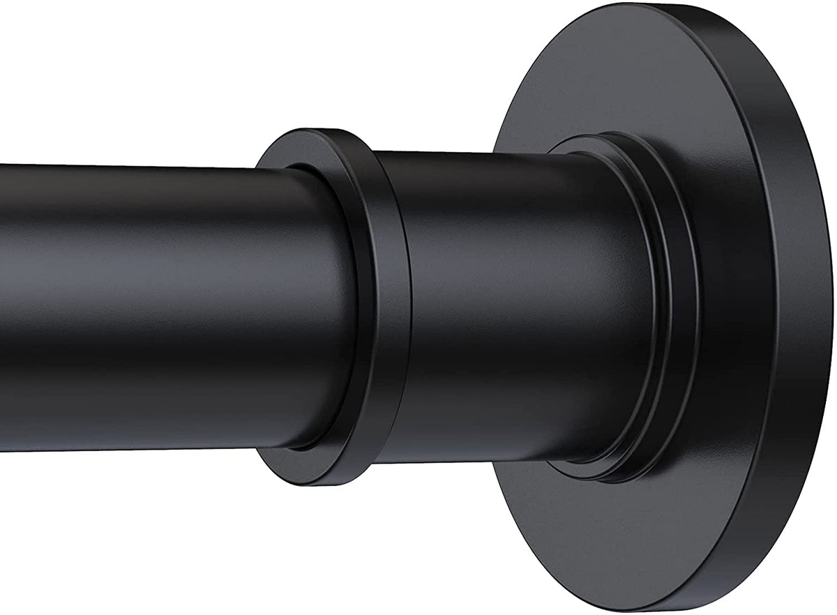 BRIOFOX Industrial Shower Curtain Rod - Rustproof Non-Slip 43-72 Inch 304 Stainless Steel Tension Curtain Rod for Window or Bathroom, Chrome