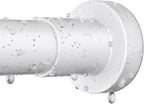 ZYRW White Shower Curtain Rod 36-84 Inches No Drill Adjustable Shower Rod