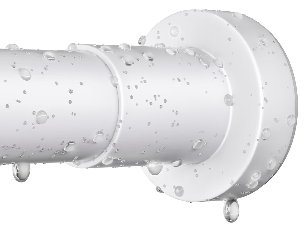ZYRW White Shower Curtain Rod 36-84 Inches No Drill Adjustable Shower Rod