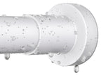 ZYRW White Shower Curtain Rod 36-84 Inches No Drill Adjustable Shower Rod