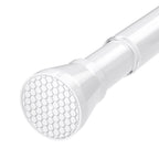 Black Tension Curtain Rod for Windows 28 to 48 Inch Spring Curtain Rods