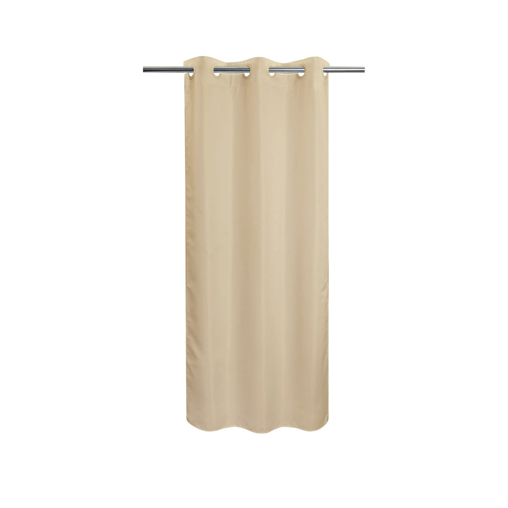 River Dream No Hook Fabric Shower Curtain TPU Lining, White, 71x74