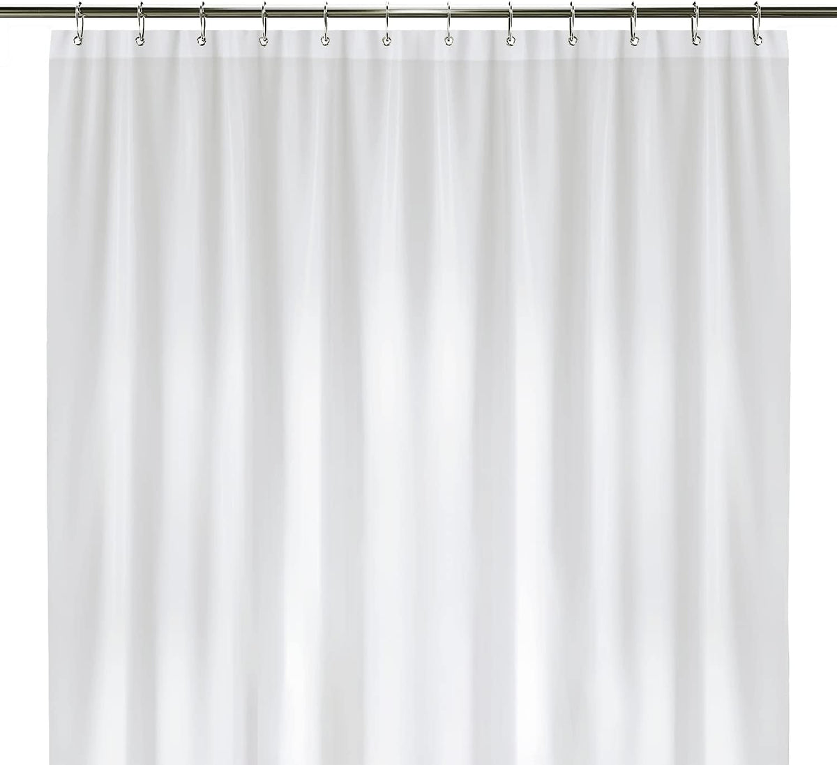 LiBa Shower Curtain PEVA 8G, 72x72 Inch Frosted 2-Pack