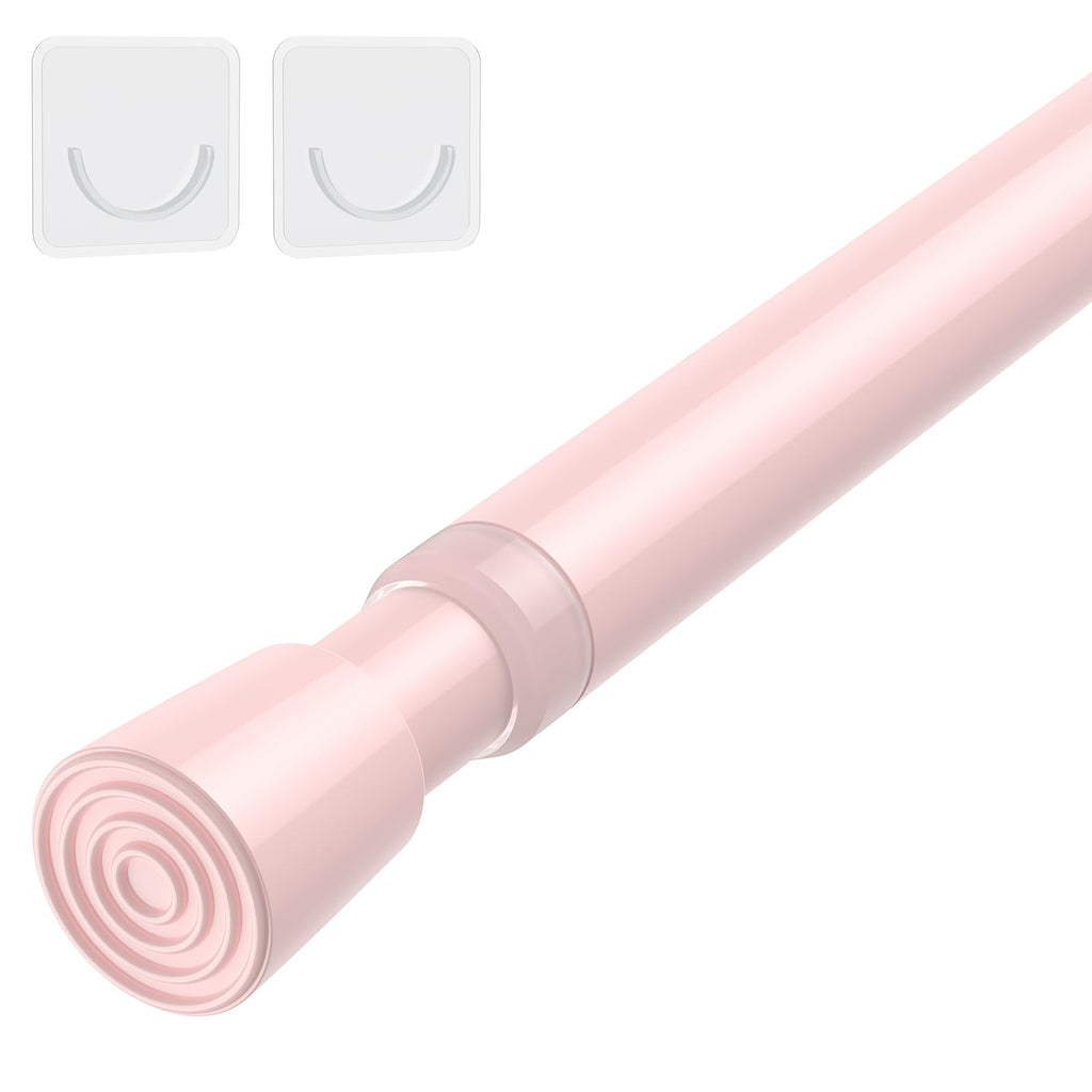AIZESI 2Pcs Spring Tension Curtain Rods, Adjustable 26-39 Inch, White