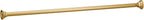 Moen TR1000BG 44-Inch to 72-Inch Adjustable Tension Mounted Straight Shower Curtain Rod, No Drilling Required, Brushed Gold Finish, Fits Standard Bathtubs