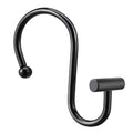 Gracelife Gold Rust Resistant Metal Shower Curtain Rings, Set of 12, T-Bar Hooks for Shower Rod