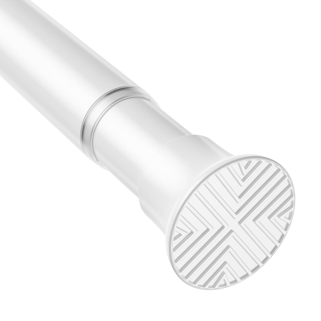 Black Shower Curtain Rod, 32-76 Inches, 7/8 Inch Diameter, 1 Pack