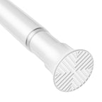 Black Shower Curtain Rod, 32-76 Inches, 7/8 Inch Diameter, 1 Pack