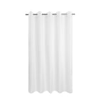 River Dream No Hook Fabric Shower Curtain TPU Lining, White, 71x74