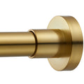 Shower Curtain Rod Tension- No Drill Non-Slip Spring Tension Shower Rod for Window or Bathroom, 43-73 inches Metal Steel, Gold