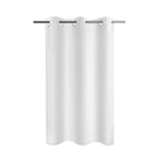 River Dream No Hook Fabric Shower Curtain TPU Lining, White, 71x74