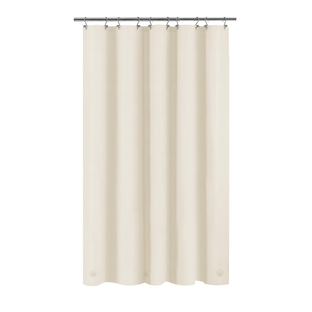 Barossa Design 48 inch Wide Stall Shower Curtain Liner with Magnets, Clear